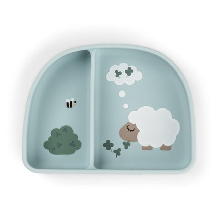 <tc>Done By Deer</tc> S&Stick&Stay-lommer, skål, Tiny Farm, blå