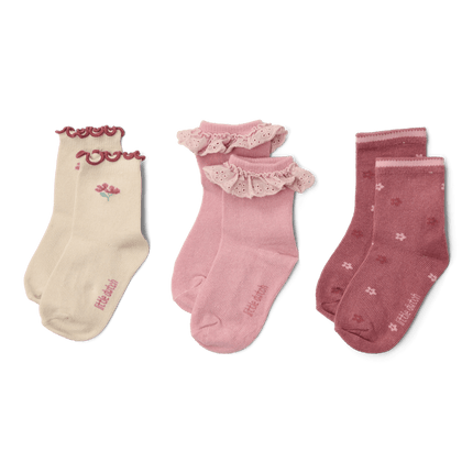 Little Dutch Babysokjes Roze 3St koop je bij Babywinkel