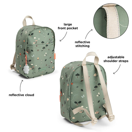 <tc>Done By Deer</tc> Rygsæk Tiny Trails Green 7,5 liter