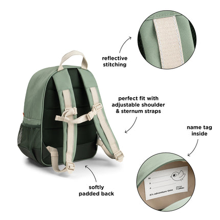 <tc>Done By Deer</tc> Rygsæk Tiny Trails Green 13L