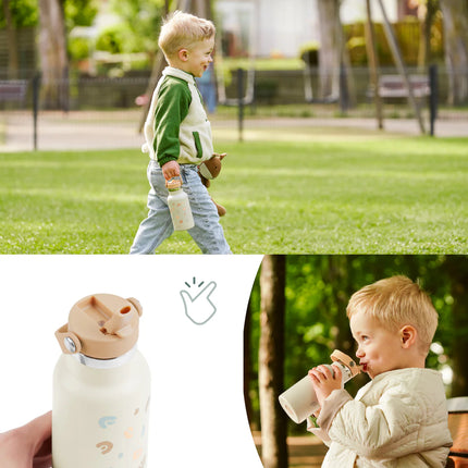 <tc>Babymoov</tc> Little Explorer isoleret drikkedunk i rustfrit stål, farve: elfenben