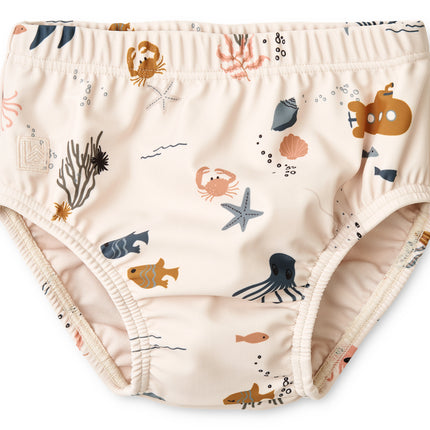 Liewood Badeshorts til børn Sea Creature / Sandy