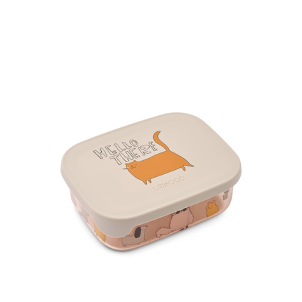 Liewood Lunchbox Arthur Tritant Cats And Dogs/ Sandy koop je bij Babywinkel