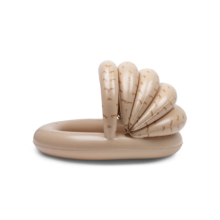 <tc>Swim Essentials</tc> Børnebassin – Beige leopardmønster med overdækning