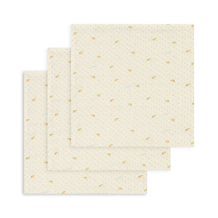 Konges Sløjd Hydrofiele Doek Gots Lemon Dot 3St
