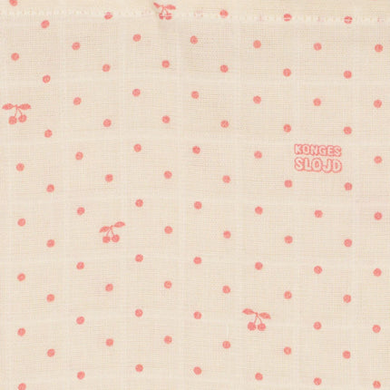 Konges Sløjd Hydrofiele Doek Gots Cherry Dot 3St