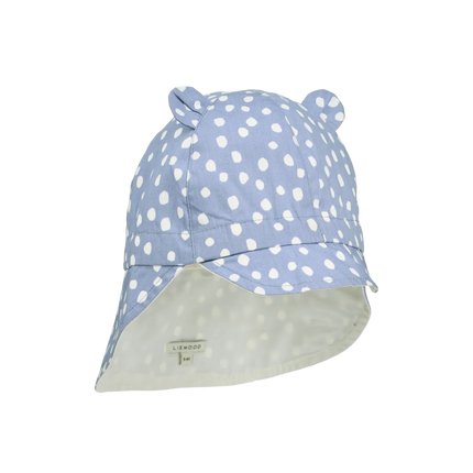 Liewood Baby Gorm solhat, vendbar, Dot / Dusty Lavender