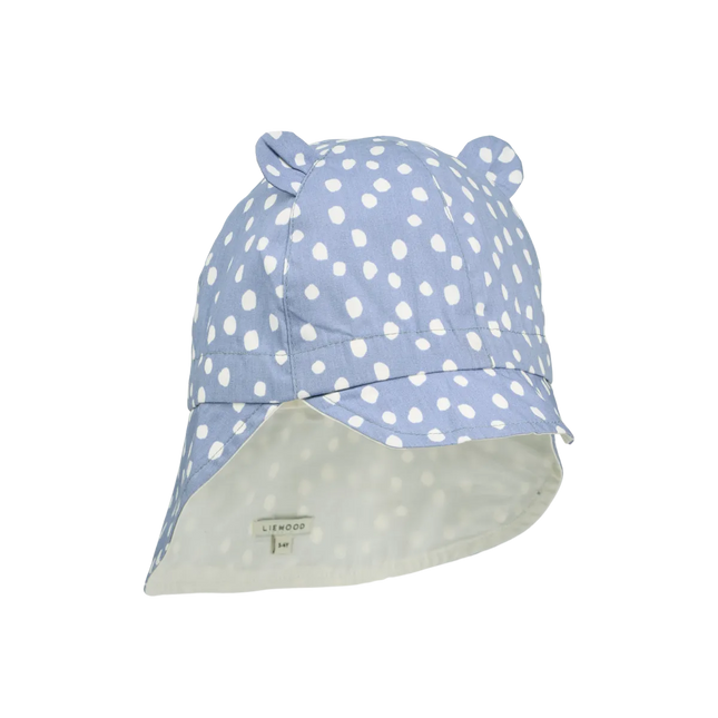 Liewood Baby Gorm solhat, vendbar, Dot / Dusty Lavender