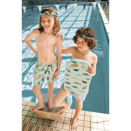 Liewood Badeshorts til børn Duke Boards / Light Peppermint