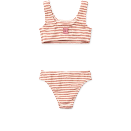 Liewood Børnebikini Stripe Coral Blush / Crème De La Crème