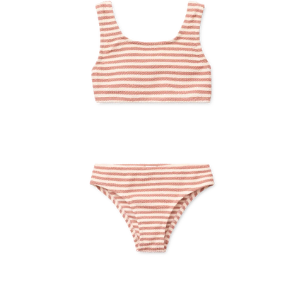 Liewood Børnebikini Stripe Coral Blush / Crème De La Crème