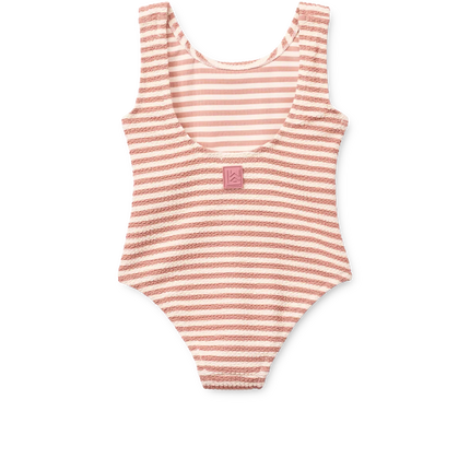 Liewood Badedragt til børn, Bianco Stripe, Coral Blush / Crème De La Crème