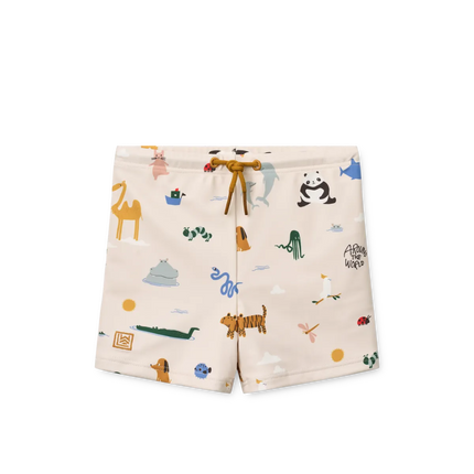 Liewood Badeshorts til børn Around The World / Sandy