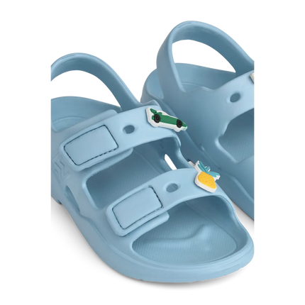 Liewood Sandaler med charms, Beach Blue