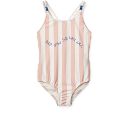 Liewood Badedragt til børn, Suna Stripe, Sorbet Rose / Creme De La Creme