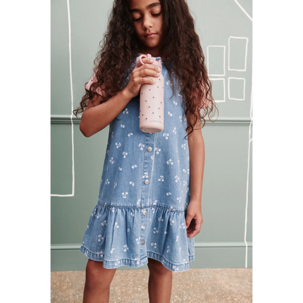 Liewood Babykjole Sybilla Cherry Heart Sandy / Denim
