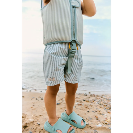 Liewood Badeshorts til børn, Duke Stripe, Peppermint / Crisp White