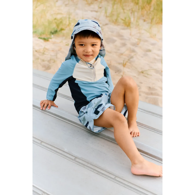 Liewood Solhat Baby Shark / Dove Blue