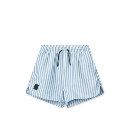 Liewood Badeshorts til børn Aiden Y/D Stripe Riverside / Creme De La Creme