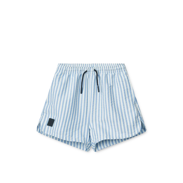 Liewood Badeshorts til børn Aiden Y/D Stripe Riverside / Creme De La Creme