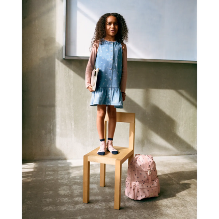 Liewood Babykjole Sybilla Cherry Heart Sandy / Denim