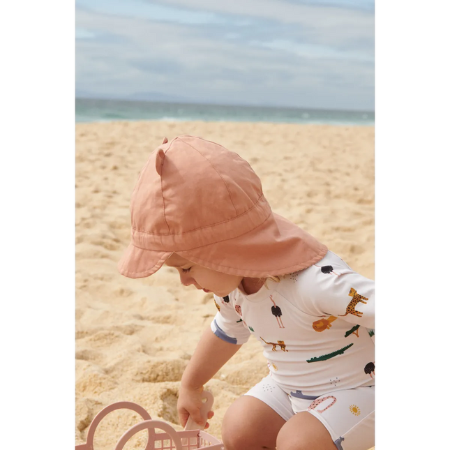 Liewood Baby Gorm solhat, vendbar, farverne Peach / Seashell / Pale Tuscany
