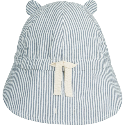 Liewood Solhat til baby, Gorm, vendbar, Blue Wave / Crème De La Crème