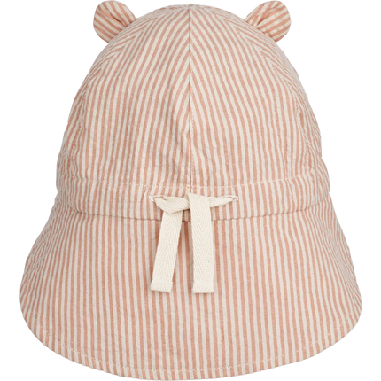 Liewood Baby Gorm solhat, vendbar, stribet, Tuscany Rose / Sandy