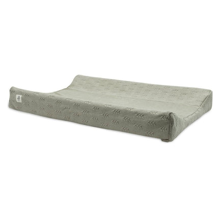 Jollein Aankleedkussenhoes Grain Knit Olive Green 50X70Cm koop je bij Babywinkel