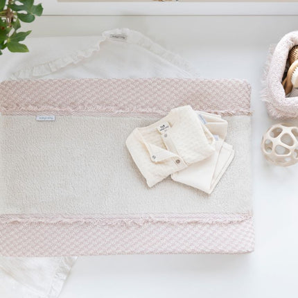 Baby's Only Aankleedkussenhoes Happiness Oud Roze/Ecru 45X70Cm koop je bij Babywinkel