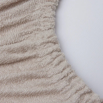 Aankleedkussenhoes Set 2 - Pack – Zachte Badstof Ivory koop je bij Babywinkel