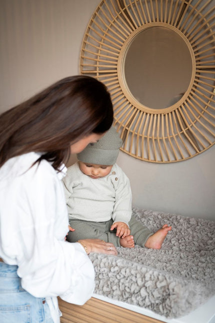 Baby's Only Aankleedkussenhoes Snow Taupe 45X70Cm koop je bij Babywinkel