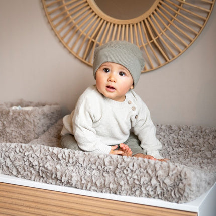 Baby's Only Aankleedkussenhoes Snow Taupe 45X70Cm koop je bij Babywinkel