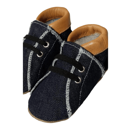 Baby Dutch Baby Schoentjes Denim Cognac koop je bij Babywinkel