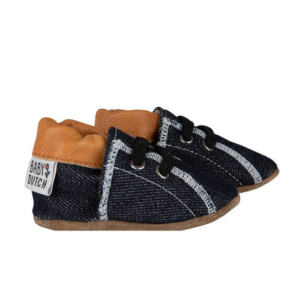 Baby Dutch Baby Schoentjes Denim Cognac koop je bij Babywinkel