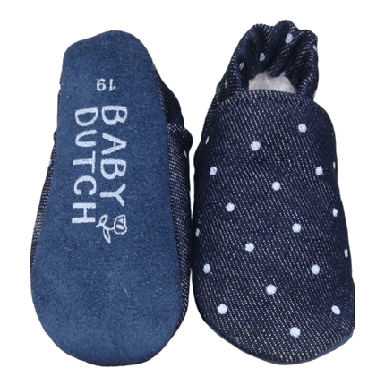 Baby Dutch Baby Schoentjes Denim Stippen koop je bij Babywinkel