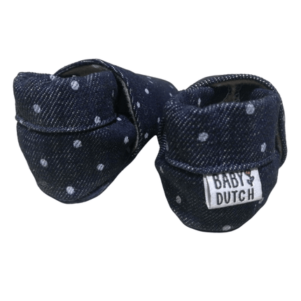 Baby Dutch Baby Schoentjes Denim Stippen koop je bij Babywinkel