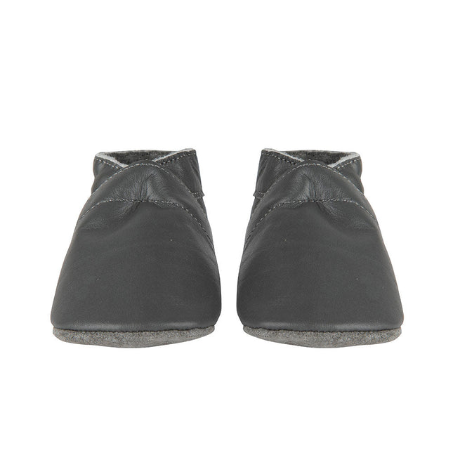Baby Dutch Baby Schoentjes Effen Antraciet koop je bij Babywinkel
