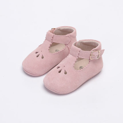 Baby Dutch Baby Schoentjes Evi Roze Suede koop je bij Babywinkel
