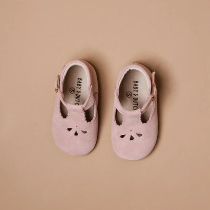 Baby Dutch Baby Schoentjes Evi Roze Suede koop je bij Babywinkel