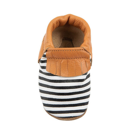 Baby Dutch Baby Schoentjes Gestreept Zwart/Wit koop je bij Babywinkel