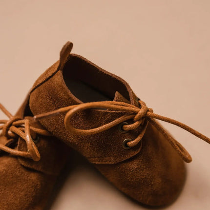 Baby Dutch Baby Schoentjes Nova Camel Suede koop je bij Babywinkel
