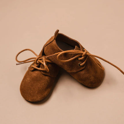 Baby Dutch Baby Schoentjes Nova Camel Suede koop je bij Babywinkel