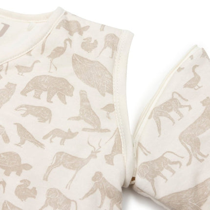 Jollein Slaapzak Baby Afritsbare Mouw Animals - Nougat koop je bij Babywinkel