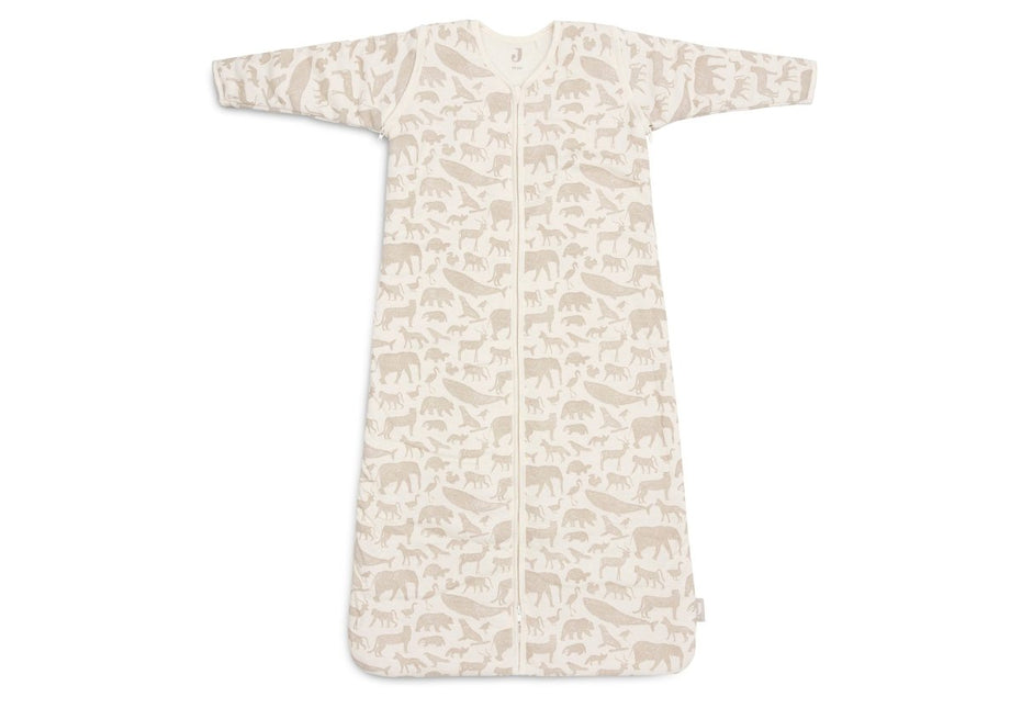 Jollein Slaapzak Baby Afritsbare Mouw Animals - Nougat koop je bij Babywinkel