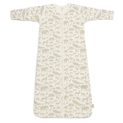 Jollein Slaapzak Baby Afritsbare Mouw Animals - Olive Green koop je bij Babywinkel