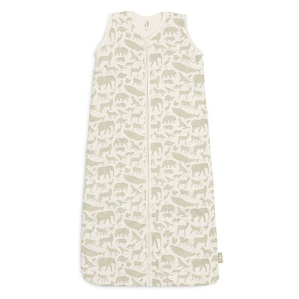 Jollein Slaapzak Baby Afritsbare Mouw Animals - Olive Green koop je bij Babywinkel
