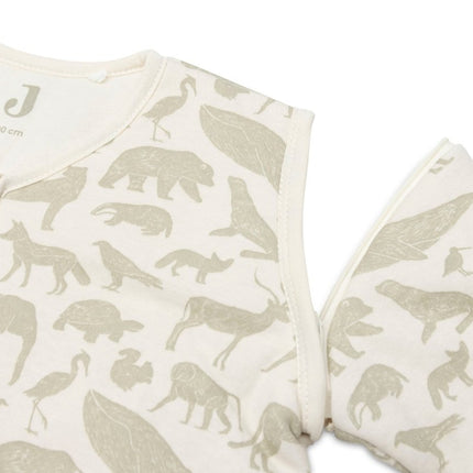 Jollein Slaapzak Baby Afritsbare Mouw Animals - Olive Green koop je bij Babywinkel