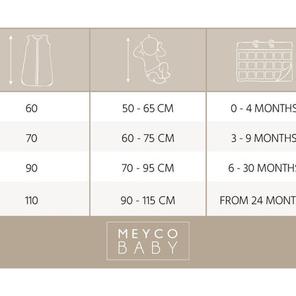 Meyco Slaapzak Baby Zomer Sweet Heart Soft Sand/Black koop je bij Babywinkel