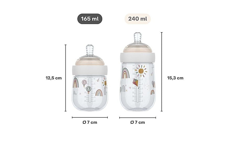Mepal Babyfles Mio Sunshine & Rainbow 165Ml koop je bij Babywinkel
